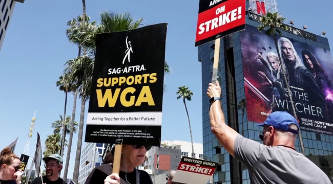 Hollywood'da oyuncu - yazar grevi: Çekimler durdu