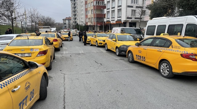 İstanbul'da taksiciler yine uslu durmuyor