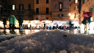 İtalya'da dolu yağışında 110 kişi yaralandı