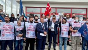 İzmir'de metro ve tramvay çalışanları greve gitti