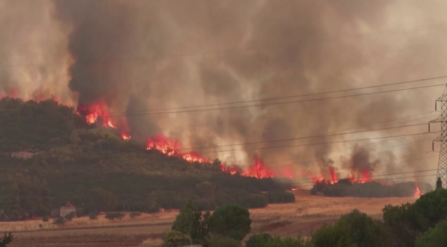 Rodos'taki orman yangını 5 gündür devam ediyor