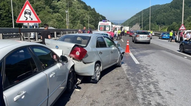 TEM Otoyolu'nun Bolu kesiminde zincirleme kaza