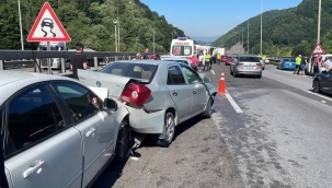 TEM Otoyolu'nun Bolu kesiminde zincirleme kaza