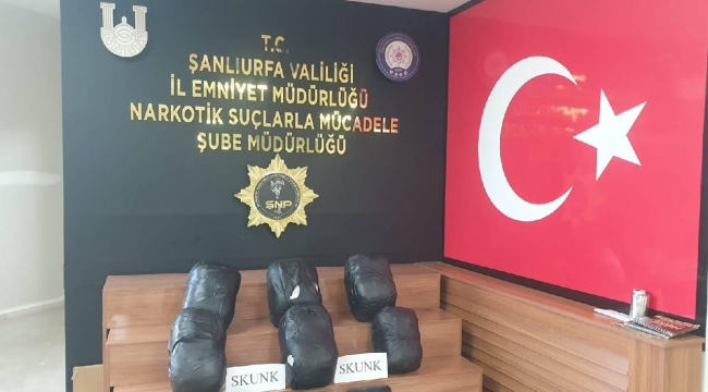 Urfa'da 32,66 kg uyuşturucu ele geçirildi