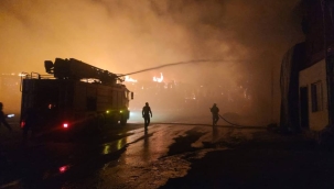 Van'da Samancılar Sitesi'nde yangın