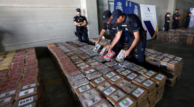 İspanya'da 9,4 ton kokain ele geçirildi