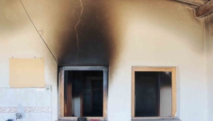 Kayseri'de kaçak sığıntı, kiraladığı evi ateşe verdi