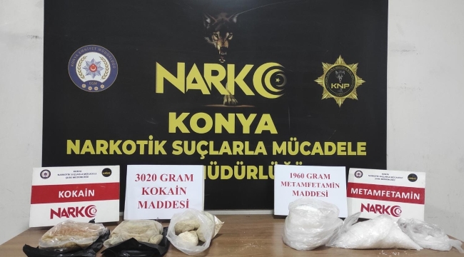 Konya'da uyuşturucu operasyonu: 4 tutuklama