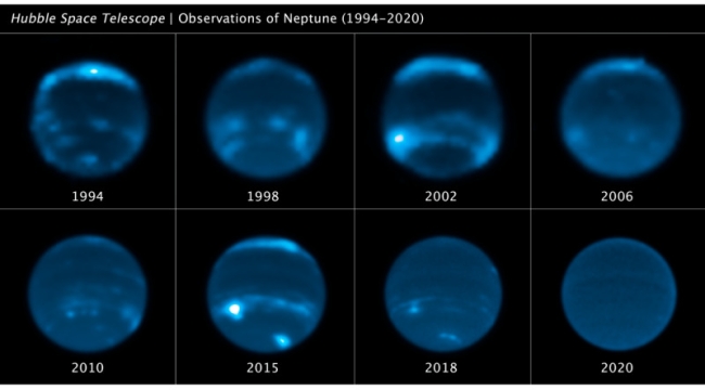 Neptün'ün bulutları yok oluyor