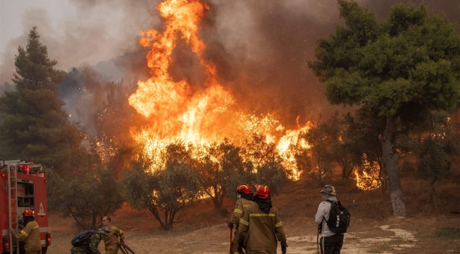 Yunanistan'da orman yangınları 9 gündür sürüyor