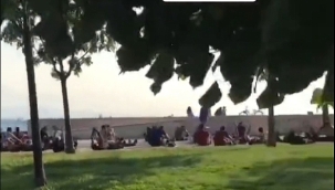 Sığıntı Afganlar Pendik'te sahilde eğitim yapıyor