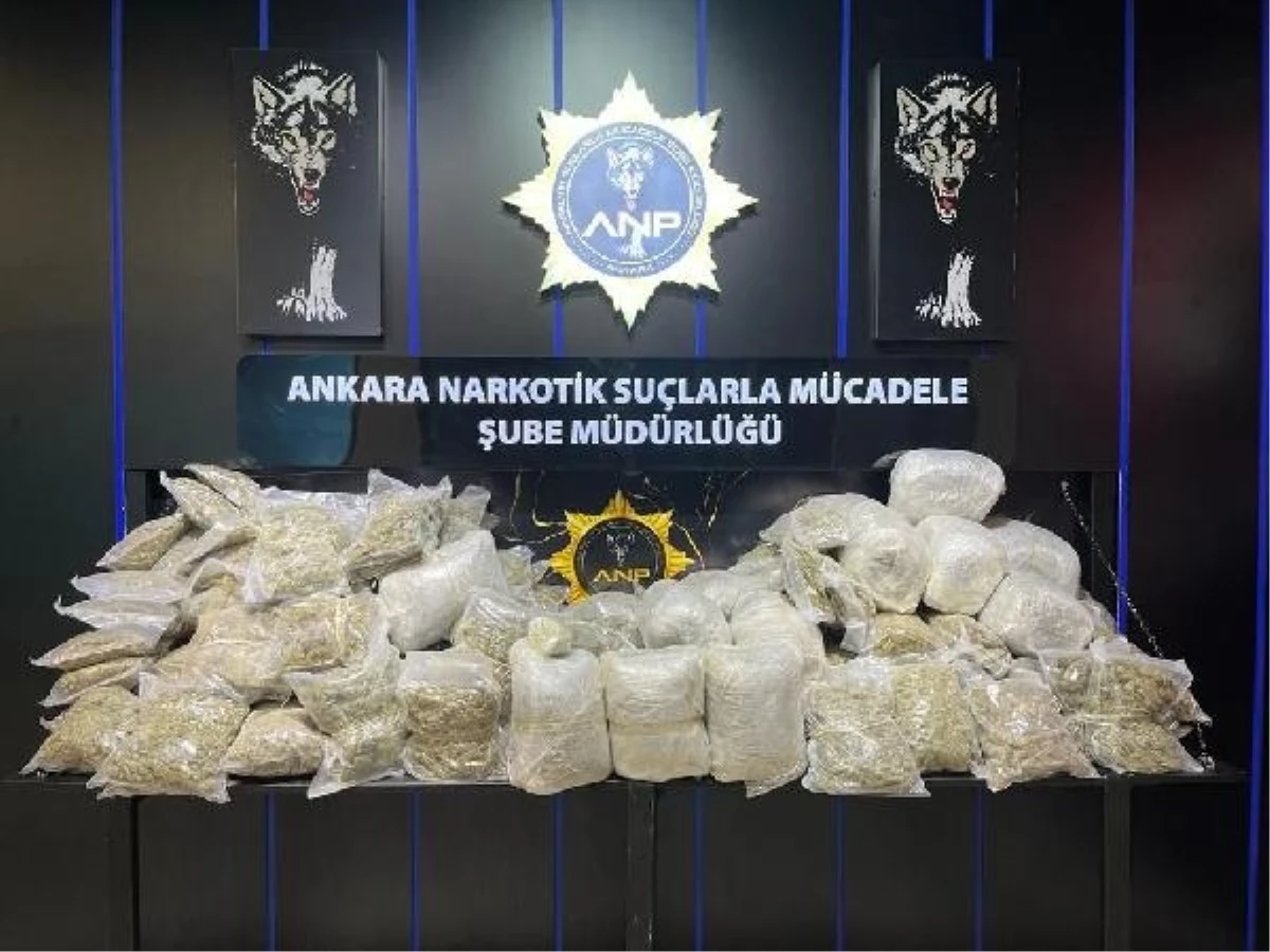 Ankara'da 90 kilogram uyuşturucu ele geçirildi