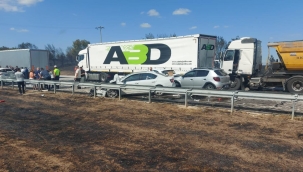 Edirne'de zincirleme trafik kazası: 1 can kaybı