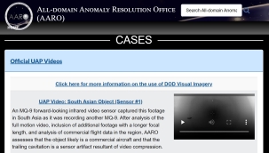 Pentagon'dan UFO belgeleri yayını için web sitesi