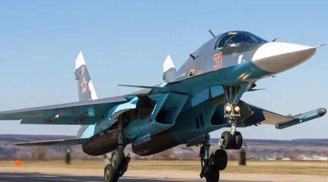 Rusya'da Su-34 savaş uçağı düştü