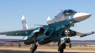 Rusya'da Su-34 savaş uçağı düştü