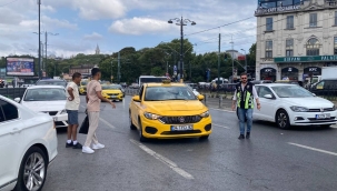 Fatih'te taksi denetimi: 1 taksici gözaltına alındı