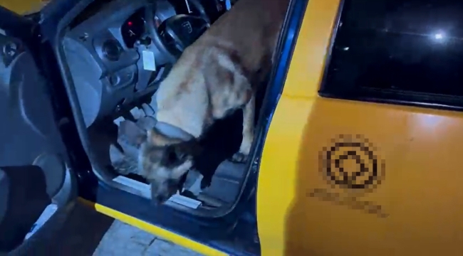 Kütahya'da ticari taksi ile uyuşturucu kaçakçılığı