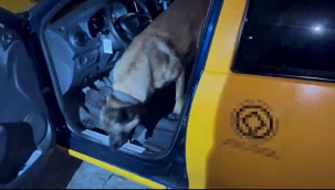 Kütahya'da ticari taksi ile uyuşturucu kaçakçılığı