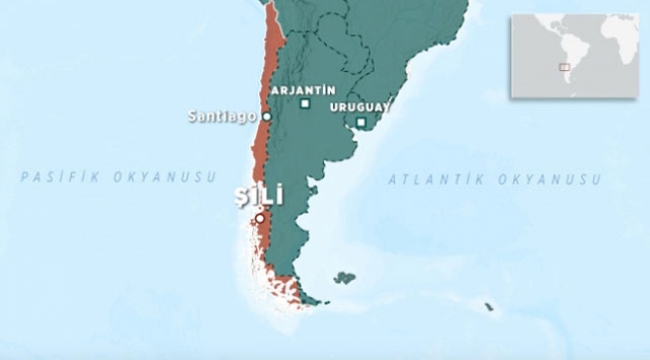 Şili'de 6.7 büyüklüğünde deprem meydana geldi