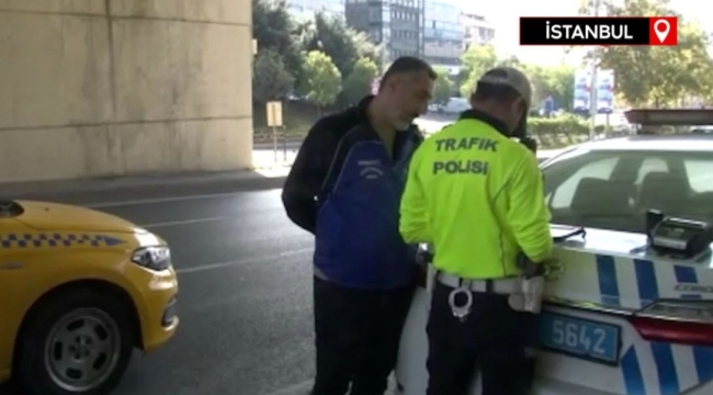 Şişli'de drone ile kırmızı ışık ihlali denetimi