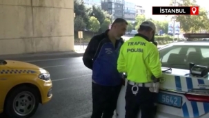 Şişli'de drone ile kırmızı ışık ihlali denetimi