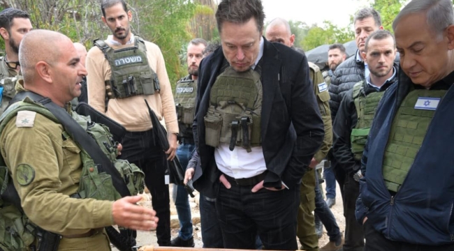 Musk, Netanyahu ile Kfar Aza'yı ziyaret etti