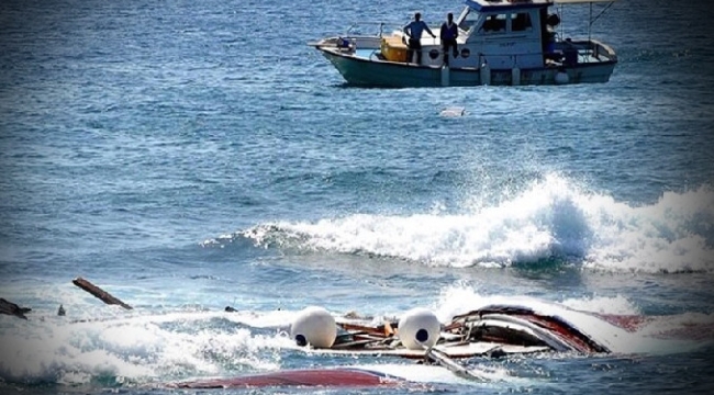 Tuz yüklü kargo gemisi Midilli açıklarında battı