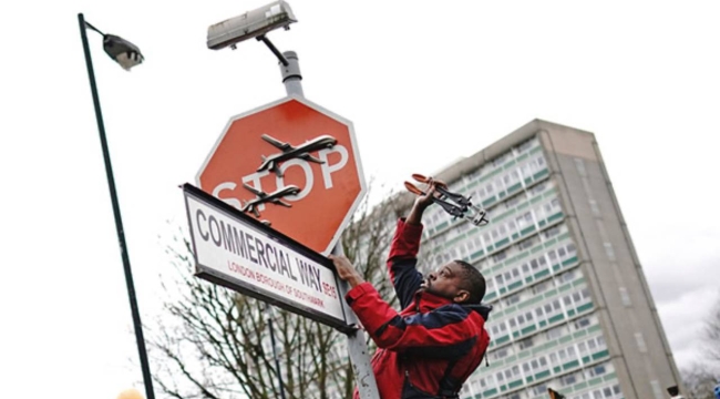 Banksy'nin "İHA'lı" eserini çalan kişi yakalandı