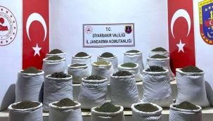 Diyarbakır Lice'de 1,1 ton esrar ele geçirildi