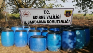 Edirne'de 2 bin litre sahte içki ele geçirildi