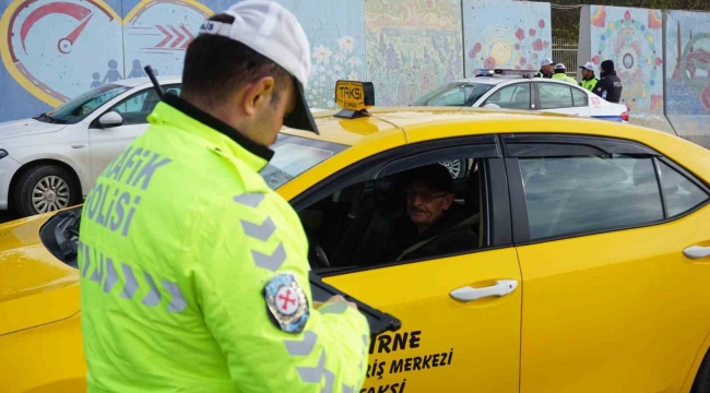 Edirne'de ticari araçlara kış lastiği denetimi