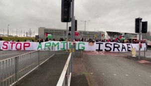 Filistin destekçilerinden BAE Systems'e protesto