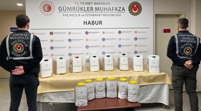 Habur'da 227 kg metamfetamin ele geçirildi