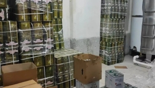 Aydın'da 11 ton sahte zeytinyağı ele geçirildi