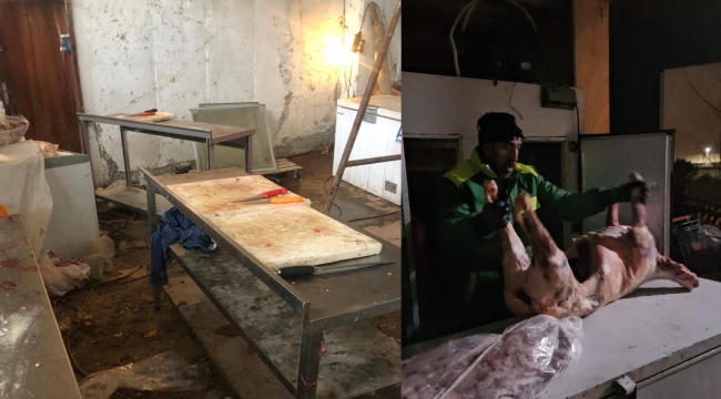 Bursa'da kaçak kesilen 1,5 ton et ele geçirildi