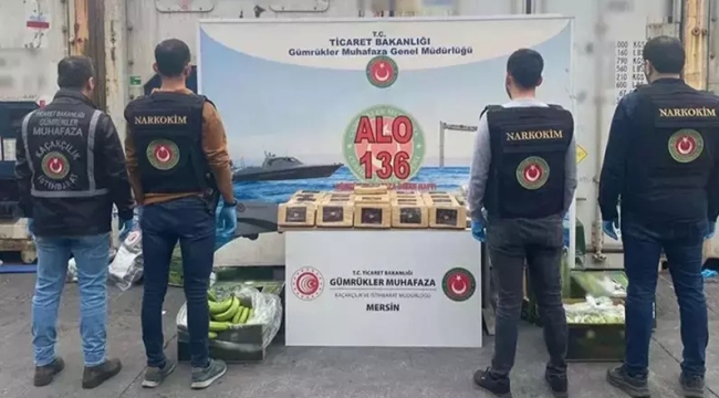 Mersin Limanı'nda 120 milyon ₺'lik kokain bulundu