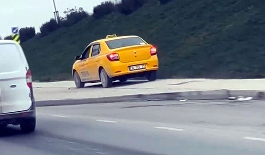 Avcılar'da kaldırımda ilerleyen taksiciye gözaltı