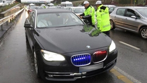 Ocak'ta yetkisiz çakar kullanan 1433 sürücüye ceza