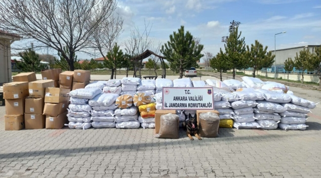 Ankara'da 29 ton kaçak tütün ele geçirildi