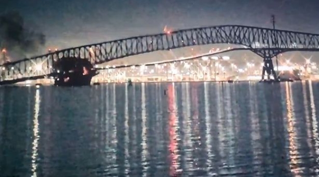 ABD'de kargo gemisi, Baltimore köprüsünü yıktı