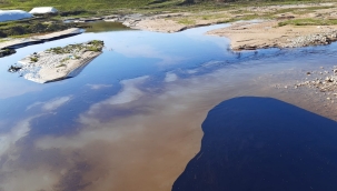 Diyarbakır'da ham petrol boru hattında sızıntı