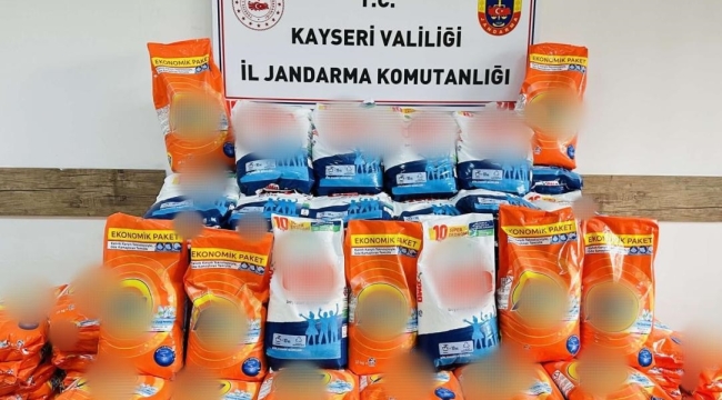 Kayseri'de 2,1 ton sahte deterjan ele geçirildi