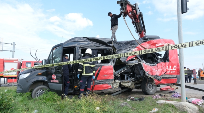 Tekirdağ'da trafik kazası: 5 can kaybı 10 yaralı