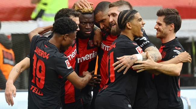 Bundesliga'da şampiyon Bayer Leverkusen