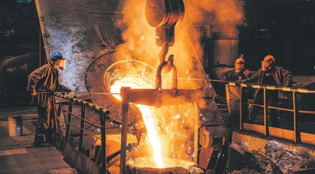 Küresel ham çelik üretimi Mart'ta yıllık %4,3 düştü