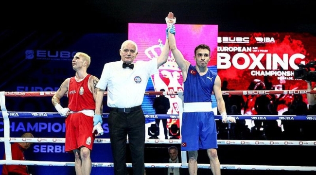 Milli boksör Samet Gümüş, Avrupa şampiyonu oldu 