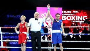 Milli boksör Samet Gümüş, Avrupa şampiyonu oldu 