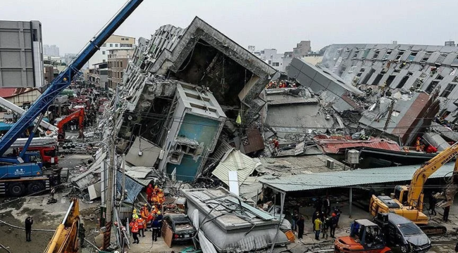 Tayvan depreminde son durum: 9 ölü, 1058 yaralı