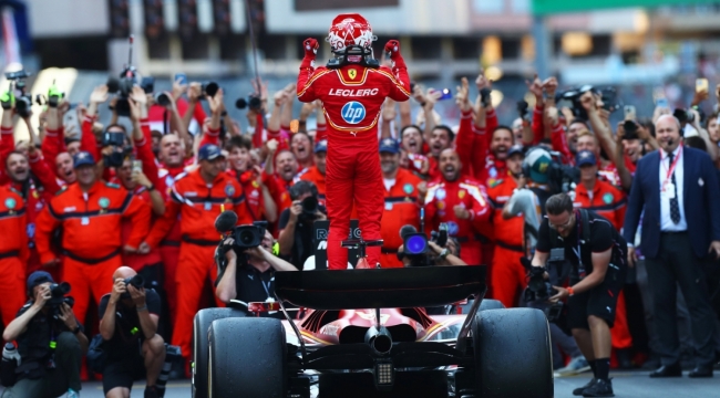 F1: Charles Leclerc, Monako'da kazanmayı başardı